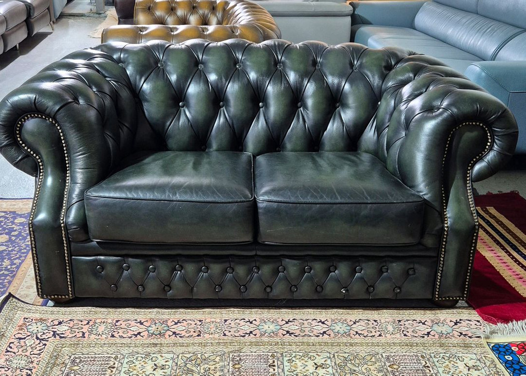 수입 체스터필드 이태리 전체 천연가죽 3인쇼파+2인 소파(개당125만원) 이미지