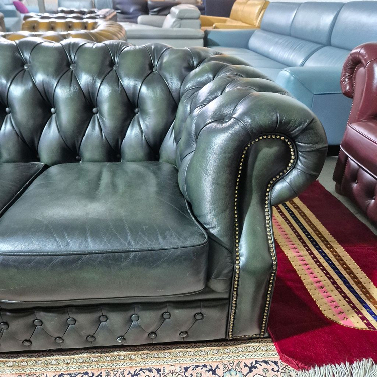수입 체스터필드 이태리 전체 천연가죽 3인쇼파+2인 소파(개당125만원) 이미지