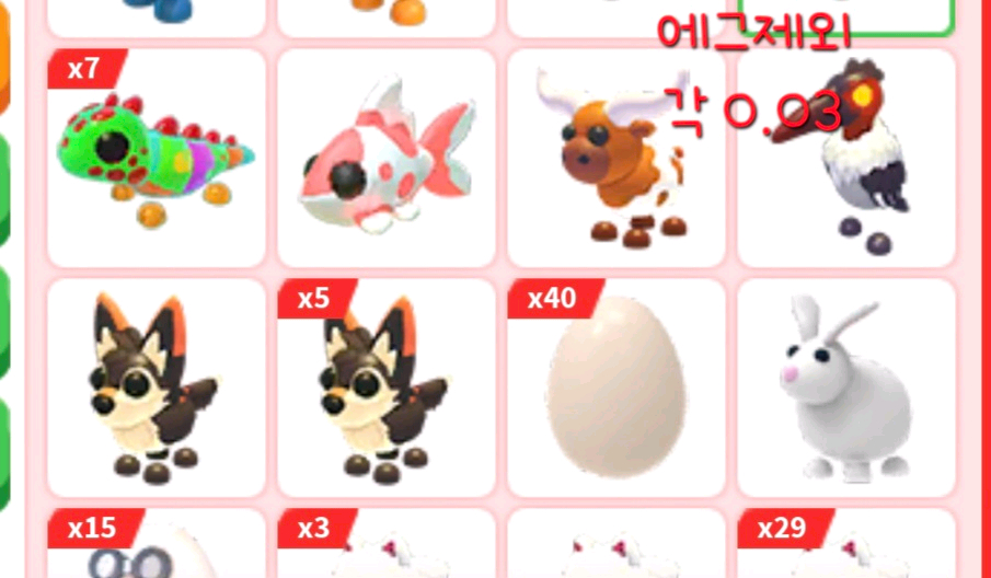 입양하세요 일반 레어펫 정리 이미지