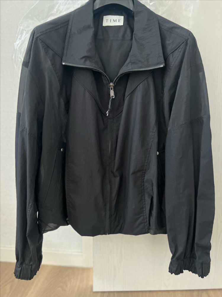 한섬 타임 텍스처 블록 드로우스트링 점퍼 55 랑방 마인 더캐시미어 이미지