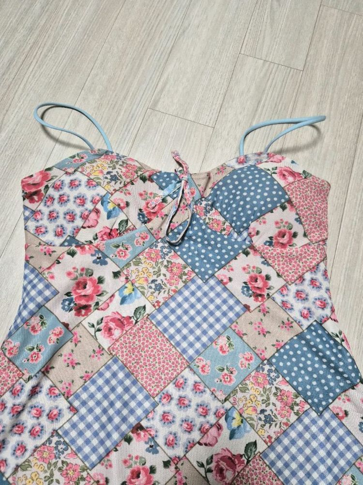 (미개봉새제품)루프루프 원피스 수영복 보헤미안 패치워크 Free 이미지