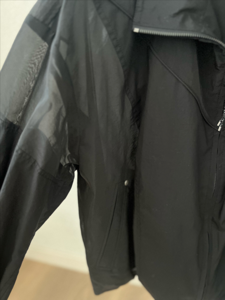 한섬 타임 텍스처 블록 드로우스트링 점퍼 55 랑방 마인 더캐시미어 이미지