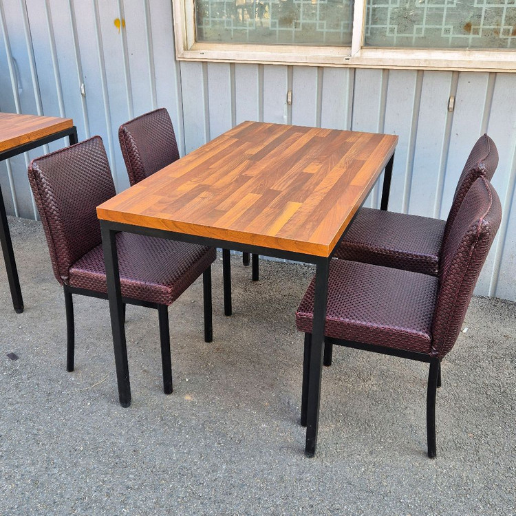 4인용 1200멀바우테이블의자13세트 이미지