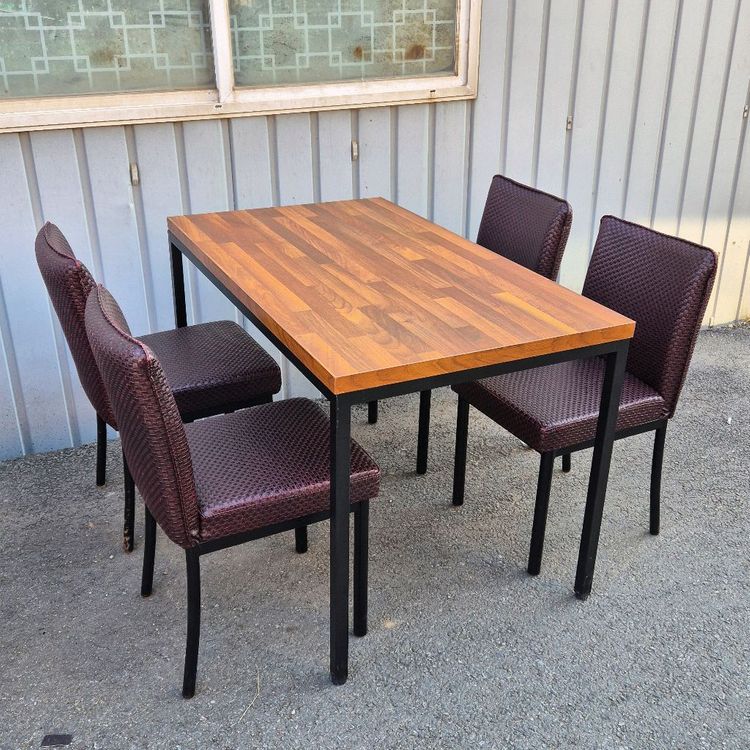 4인용 1200멀바우테이블의자13세트 이미지