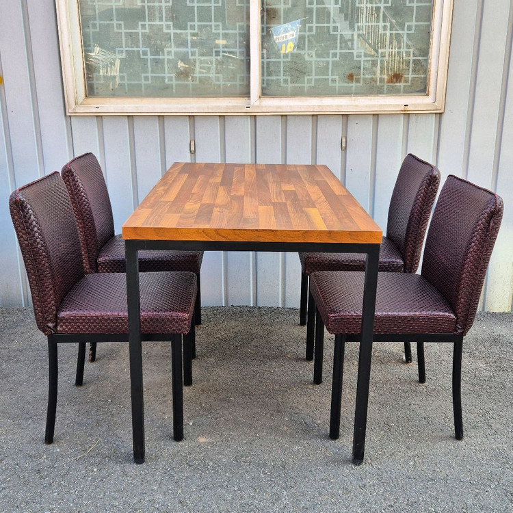 4인용 1200멀바우테이블의자13세트 이미지