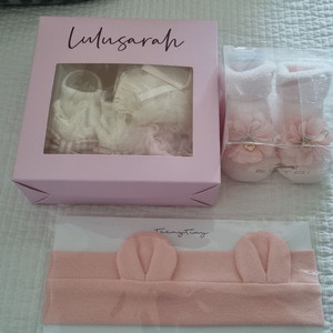 신생아 촬영소품(머리띠,신발) 이미지