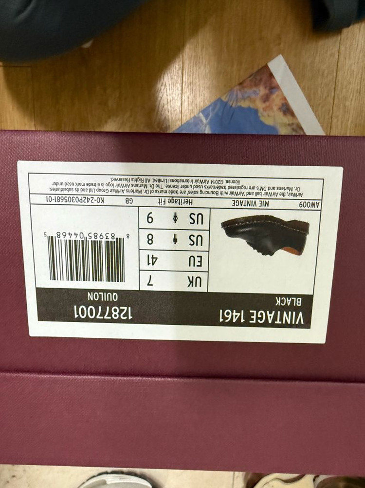 닥터마틴1461MIE 260 1회착용 이미지