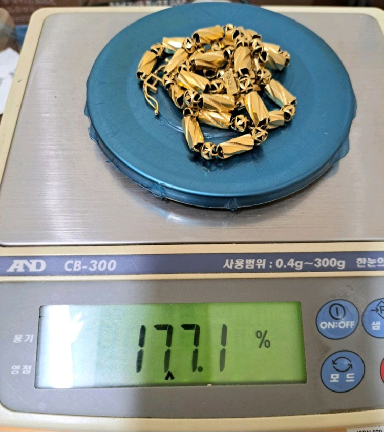 18k목걸이,체인목걸이,대나무목걸이,남성목걸이 이미지