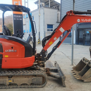[판매 렌탈] (전남 광주 제주 순천 전주 ) 구보다 미니 굴삭기(포크레인) U-35S 2023/ 631h/코 이미지