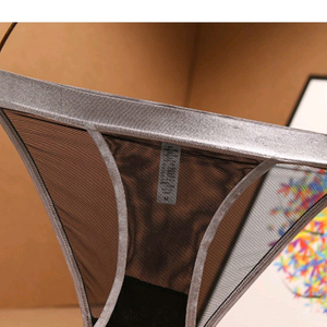 그레이,블랙 유광 밴드 시스루 망사팬티 (요가,헬스) 95M 이미지