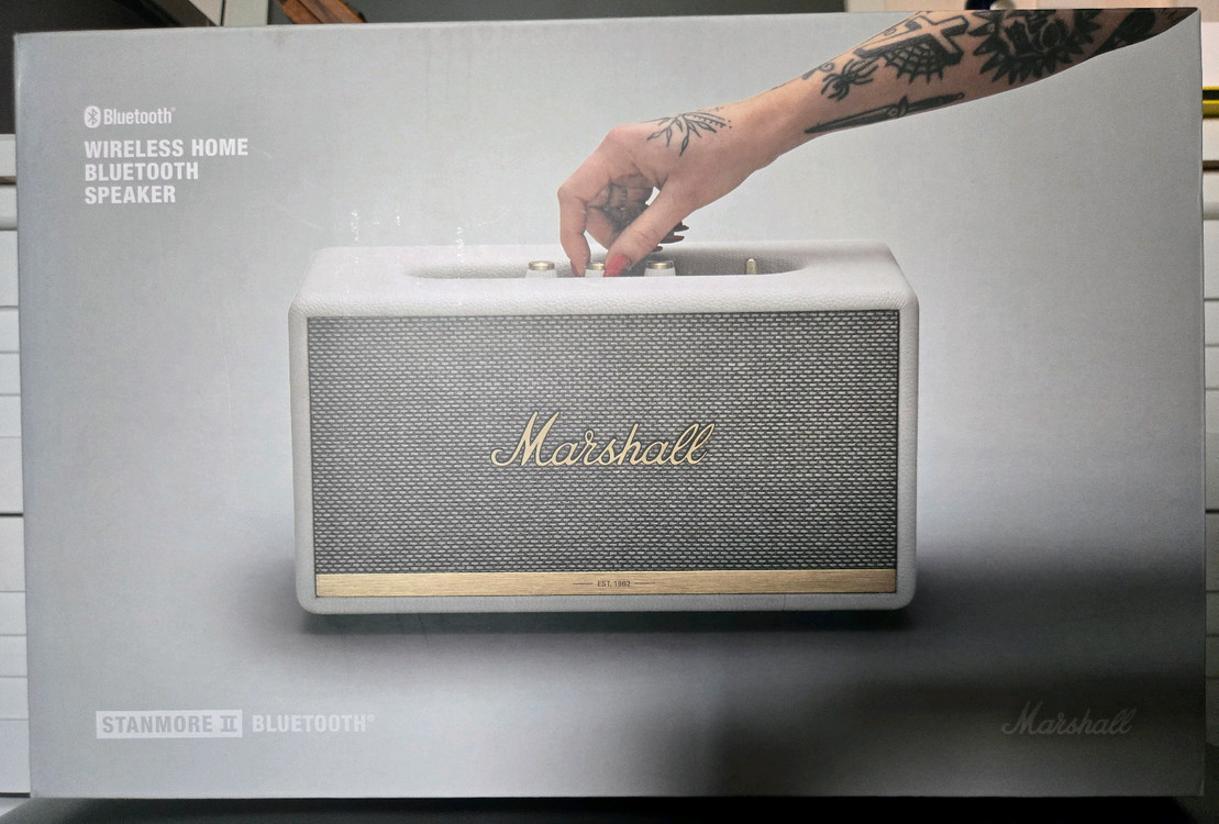 마샬 스탠모어2 화이트 블루투스 스피커 이미지