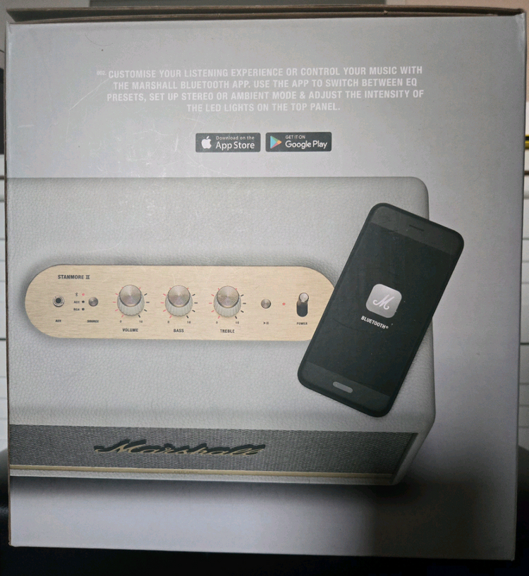 마샬 스탠모어2 화이트 블루투스 스피커 이미지