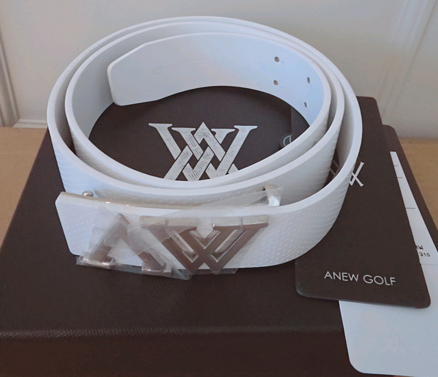 어뉴골프 남성 뉴AW 베이직 벨트 화이트( 새상품) 이미지