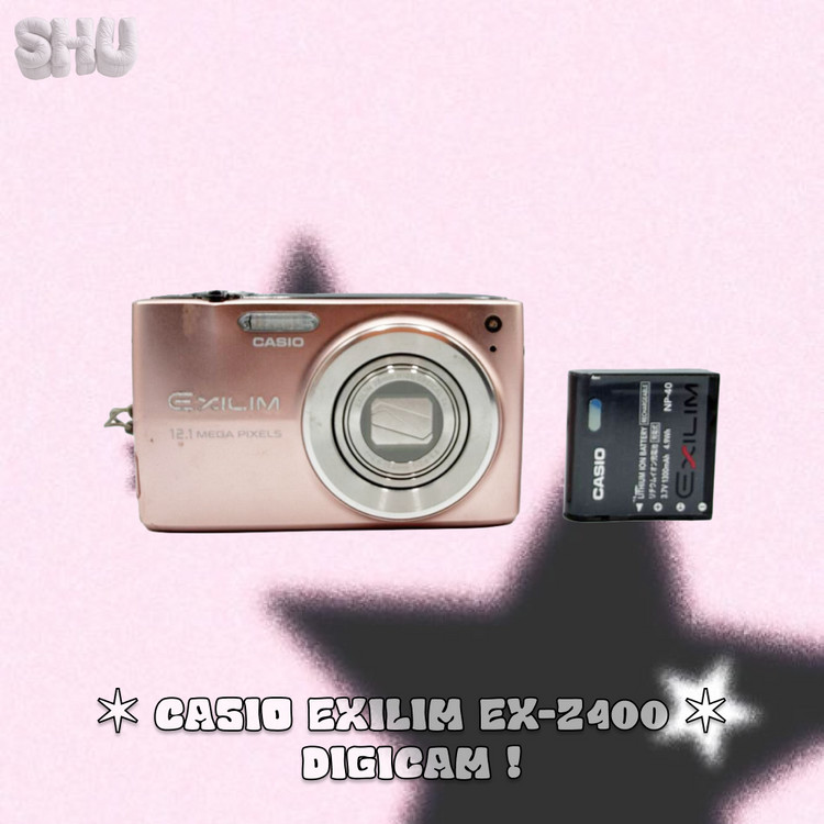 카시오 엑슬림 EX-Z400 빈티지 디카 핑크 이미지
