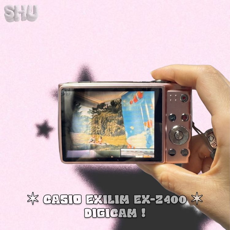 카시오 엑슬림 EX-Z400 빈티지 디카 핑크 이미지