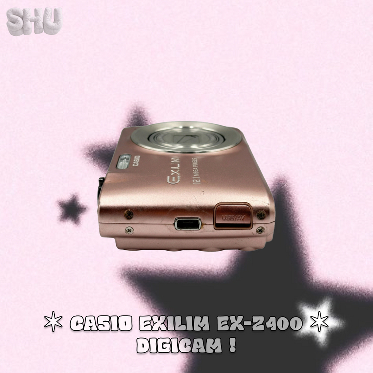 카시오 엑슬림 EX-Z400 빈티지 디카 핑크 이미지