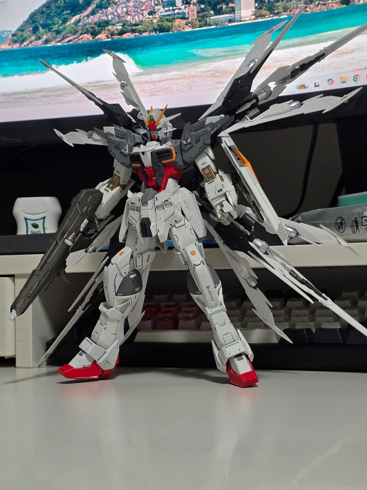 MG EX임펄스 건담+ 메뉴버 스트라이커 도색작 판매합니다. 건담/건프라/프라모델 이미지