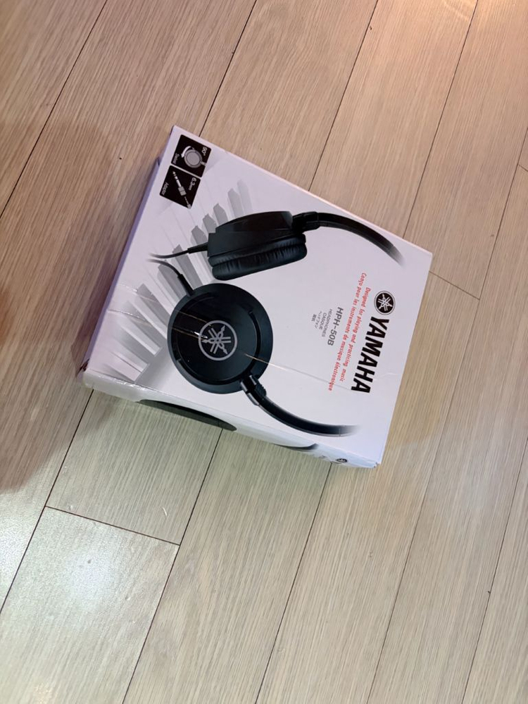 야마하 디지털피아노 헤드셋 블랙 HPH-50B 정품 작동이상무 이미지