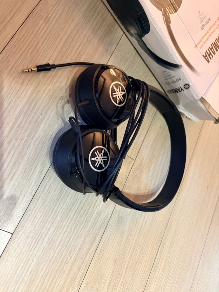 야마하 디지털피아노 헤드셋 블랙 HPH-50B 정품 작동이상무 이미지