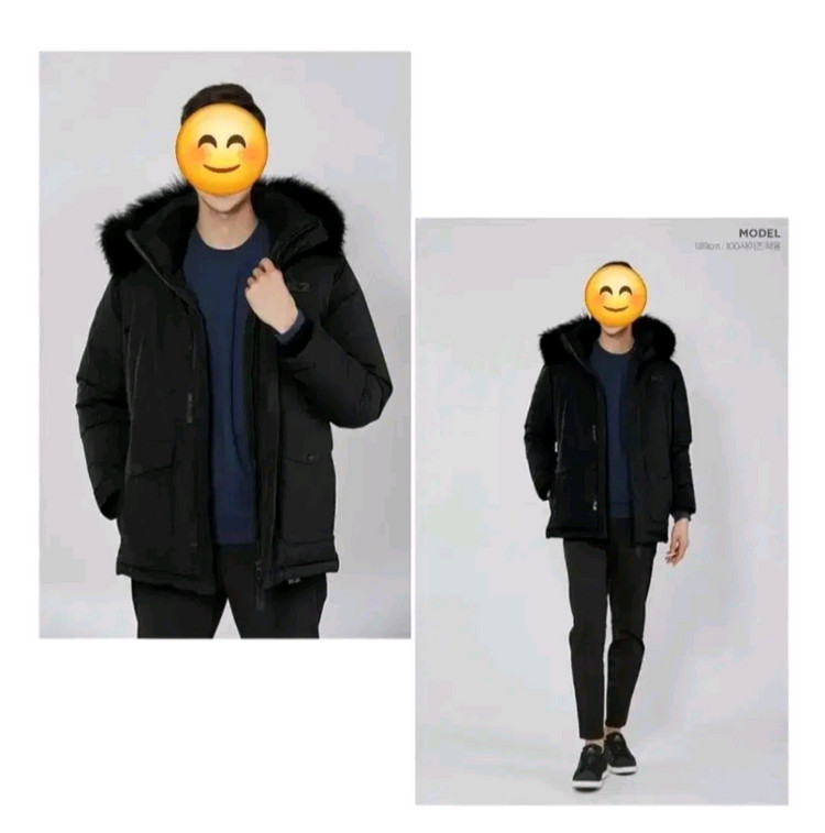 (새제품)K2패딩 고스트 고어텍스 방수,방풍 야상패딩 구스다운 블랙95(실측95~날씬100) 이미지
