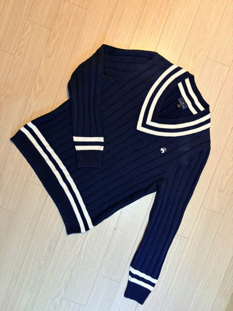 브룩스브라더스 케이블(꽈배기)니트 그레이M(100)1회착 이미지