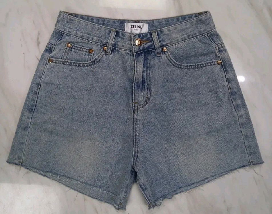 [새상품급 여성용] 셀린느 데님 청 반바지 S 160/64A 사이즈 루이비통 샤넬 구찌 펜디 프라다 에르메스 디올 이미지