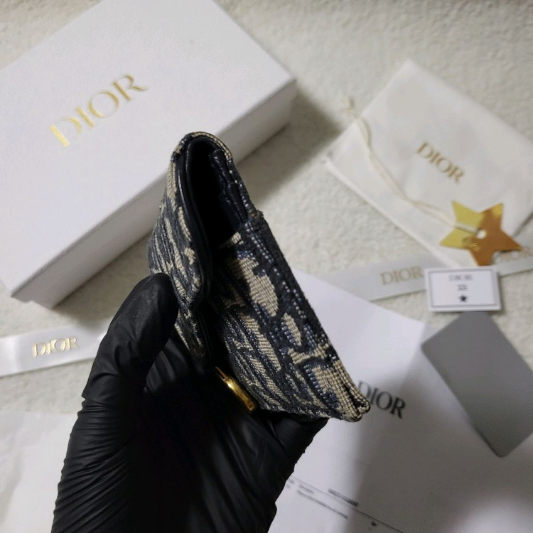 [새상품급/풀구성] 디올 오블리크 새들 카드지갑 이미지