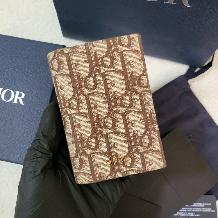 [유일매물/새상품급] 디올 오블리크 오거나이저 카드지갑 브라운 이미지