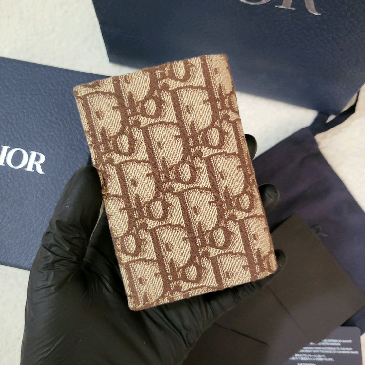 [유일매물/새상품급] 디올 오블리크 오거나이저 카드지갑 브라운 이미지