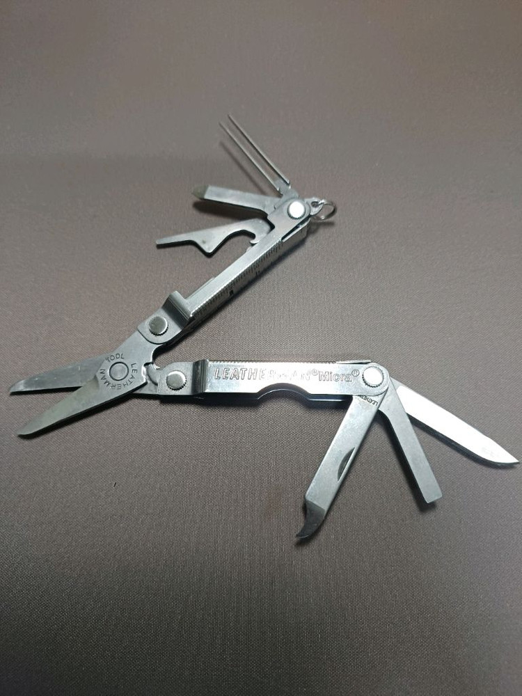 레더맨 키체인 멀티툴 마이크라 실버 미사용품 이미지