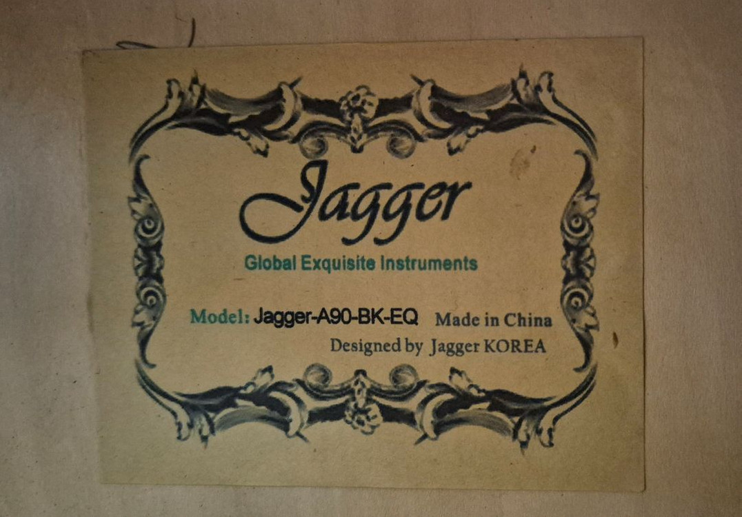 Jagger A90 BK 어쿠스틱 기타(EQ장치) 이미지