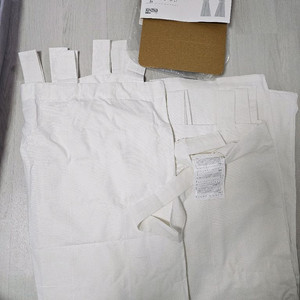 이케아 커튼 Lenda 커튼 140x250cm 화이트 2개 이미지