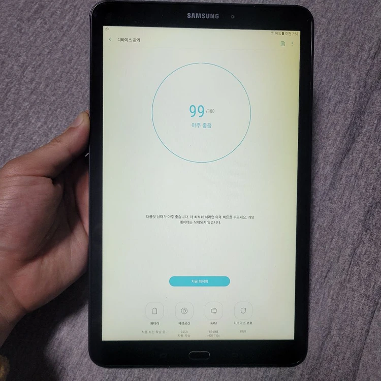 삼성 갤럭시 탭 sm-t580 32기가 wifi 판 이미지