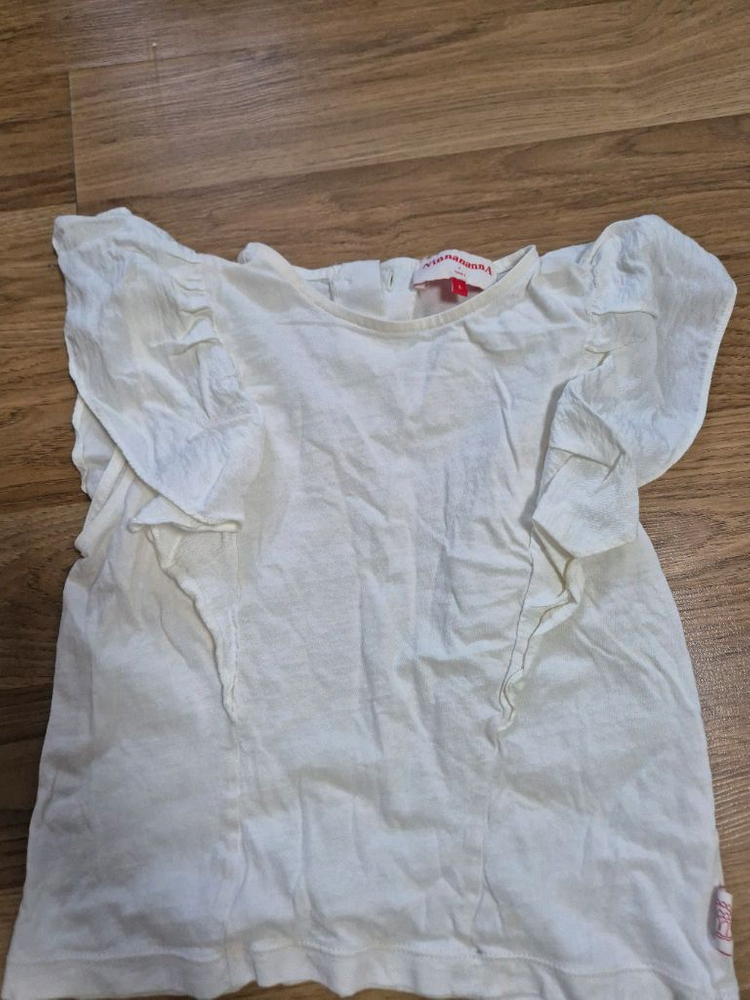 크롭티와 나시3종 및 흰블라우스티셔츠3벌 120사이즈 일괄 이미지