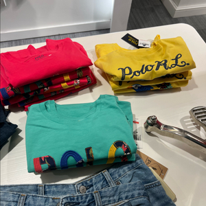 베베드피노 애플퍼프소매 원피스120 + 랄프로렌 폴로 걸스 5size 키즈 티셔츠 이미지