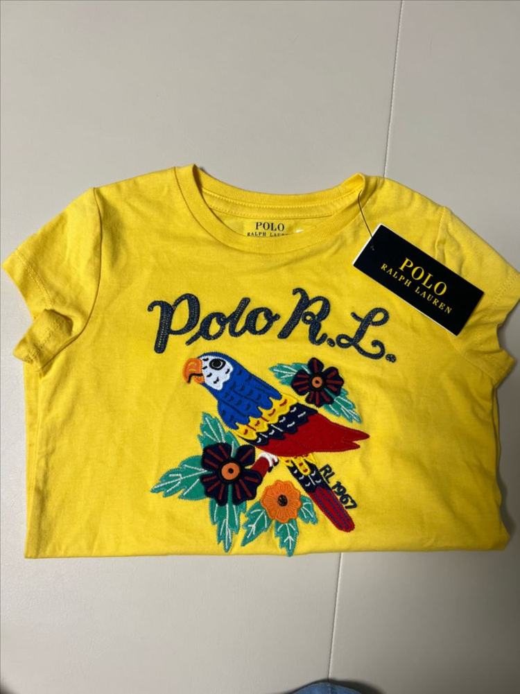 베베드피노 애플퍼프소매 원피스120 + 랄프로렌 폴로 걸스 5size 키즈 티셔츠 이미지