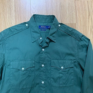 폴로 M 가먼트 사파리 셔츠 카키 매장판 이미지