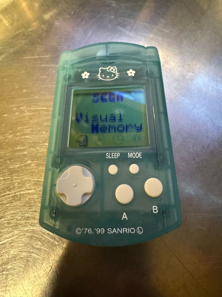 드림캐스트 헬로키티 한정판 비주얼메모리 블루 이미지