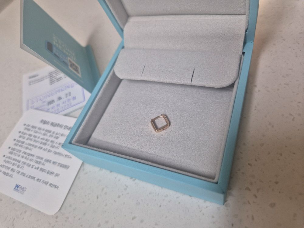 스톤헨지 14k 로즈골드 U0064 귀걸이 한짝 이미지