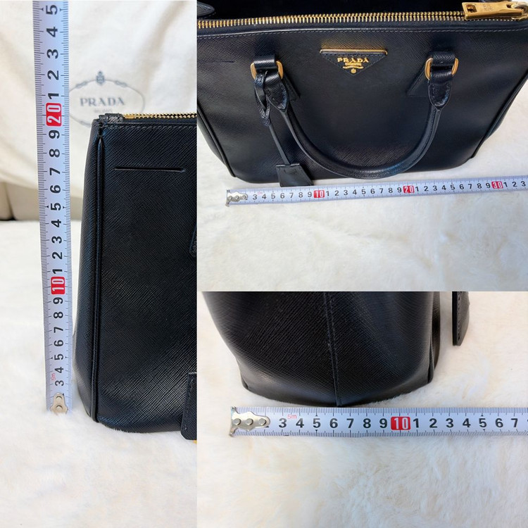 프라다 사피아노 럭스 토트백 가방 블랙 (이탈리아 매장 구입 정품 / 상태 최상) 이미지