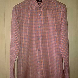 휴고보스 네모스 슬림핏 프리미엄 코튼 체크셔츠/저렴가/150불/95/최상/택배비포함가격 이미지