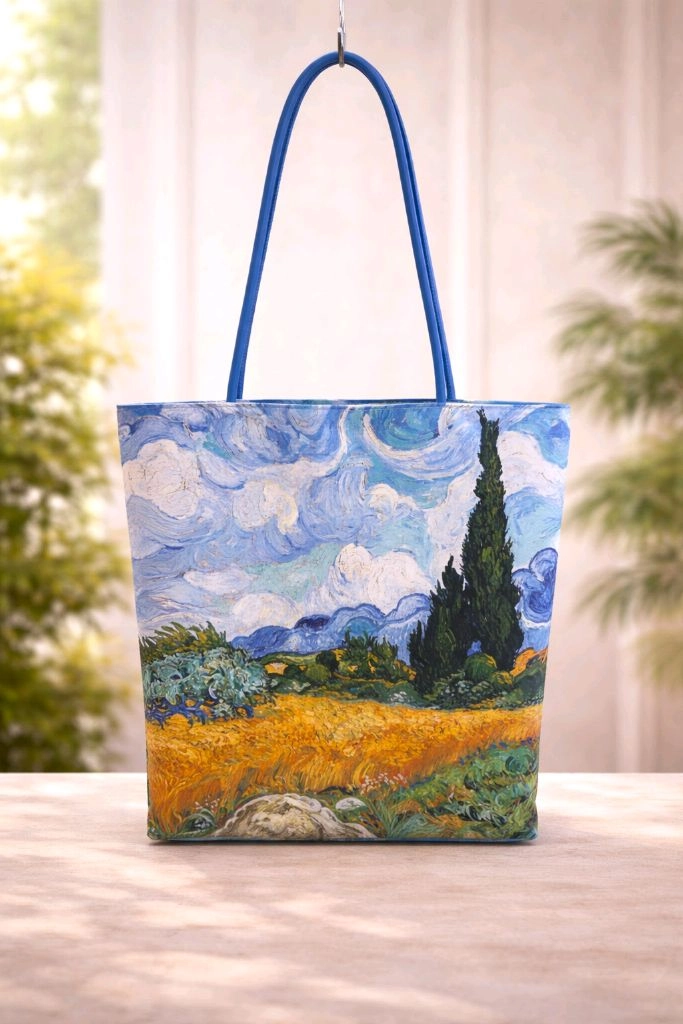 고흐 명화 양면 에코백 캔버스백 숄더백 보조가방 아트 굿즈 33x37cm 이미지