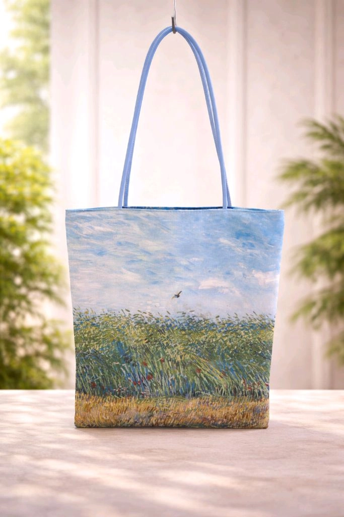 고흐 명화 양면 에코백 캔버스백 숄더백 보조가방 아트 굿즈 33x37cm 이미지