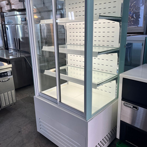 한성 쇼케이스 냉장고 900 4단 앞문형 과일 야채 반찬 카페 밀키트 케익 진열 이미지