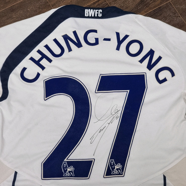 볼튼 원더러스 09 10 리복 이청용 싸인 유니폼 M 이미지