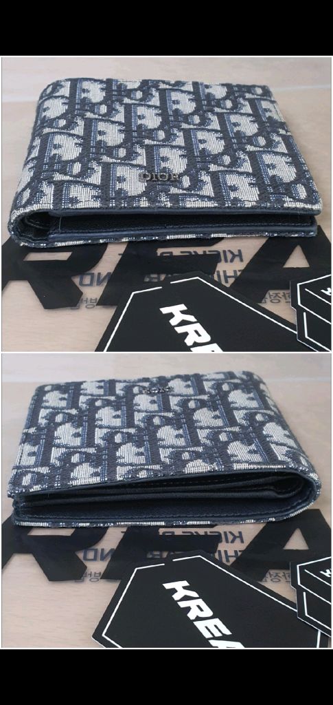 디올 오블리크 반지갑/지갑 정품S급(구매내역O)구찌프라다루이비통디올고야드샤넬셀린느보테가생로랑발렌시아가버버리가방 이미지