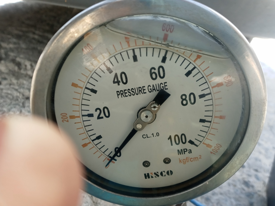 오래된 ENERPAC 실험실용 핸드 유압 프레스 10톤 이미지