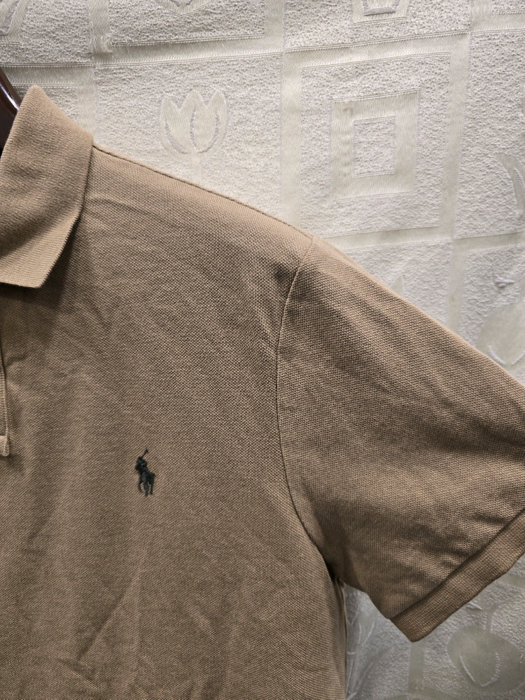 폴로 랄프로렌 카키 커스텀 슬림핏 카라티 반팔티L(100) 이미지