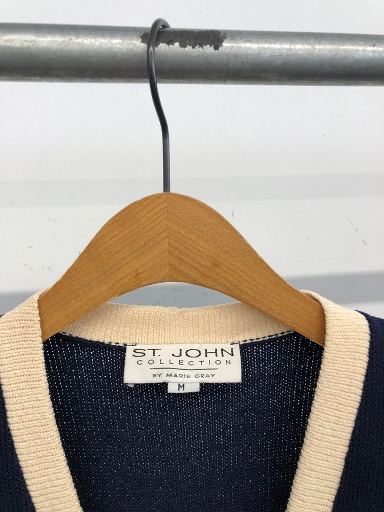 St.John 센죤 클래식 니트 자켓 가디건 M 이미지