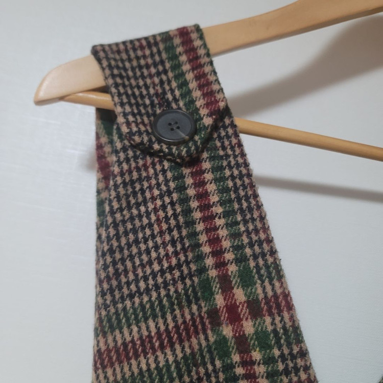 도톰한 체크 브이 뷔스티에 원피스 이미지